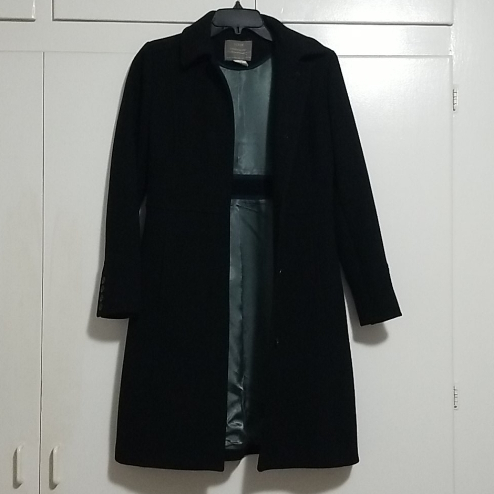 Beautiful black J. Crew pea coat